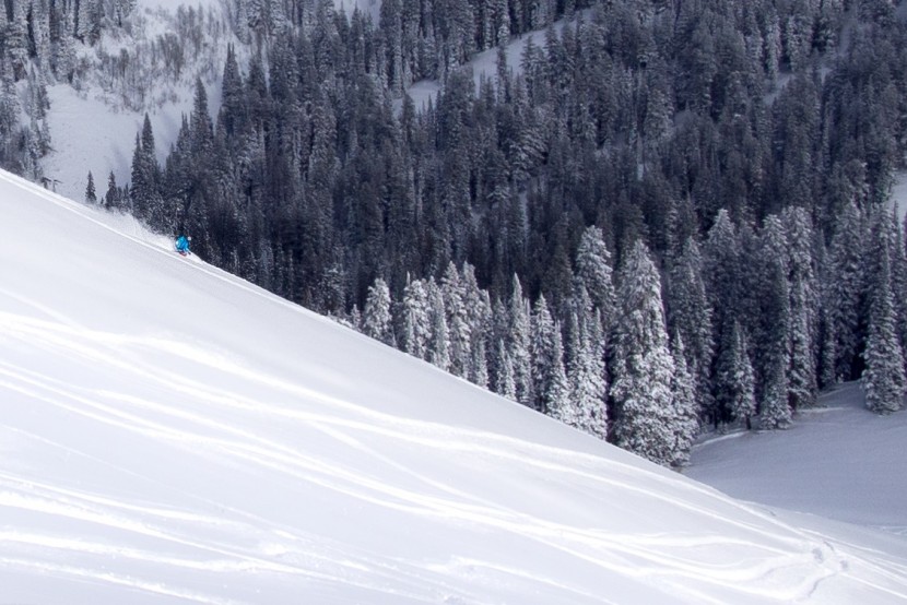 ski jacket men - big mountain, tiny skier. outdoorgearlab tester jed porter testing...