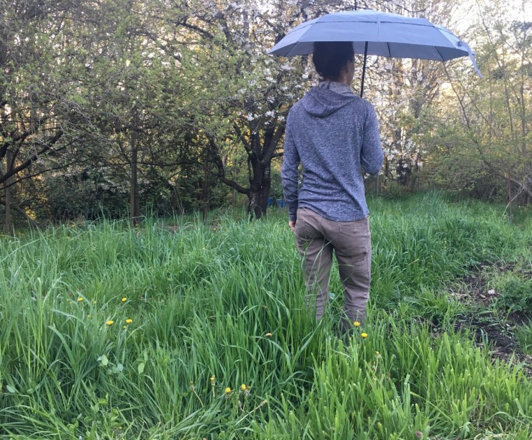 eez-y compact travel - the compact travel umbrella has a decent canopy for its compact size.