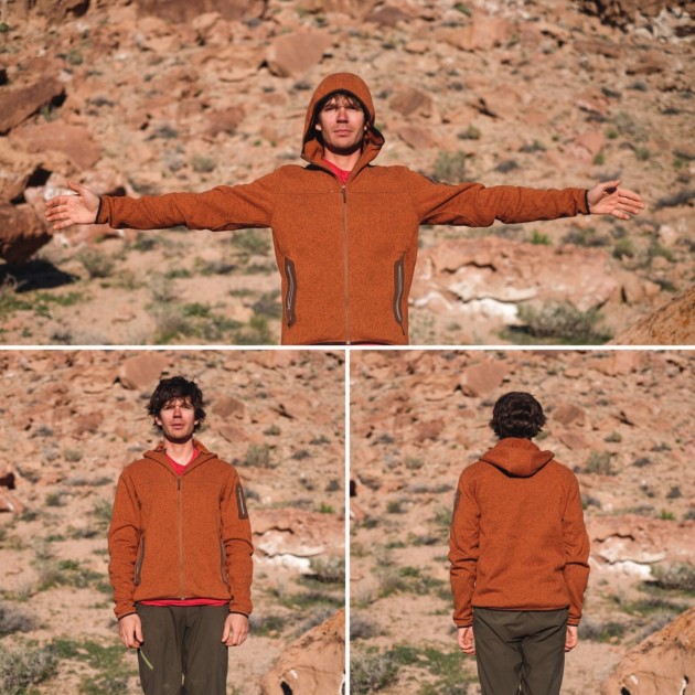 arc'teryx covert hoody - this jacket fits our lead tester in the arms and shoulders but was...
