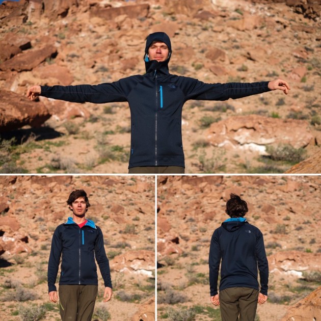 the north face fuseform progressor hoodie - this fleece fits our lead tester perfectly in a size small. the hood...