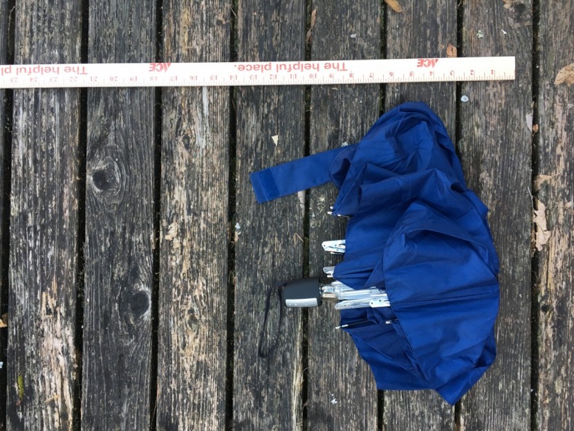 senz smart s - the smart s umbrella is compact but lopsided which makes it...