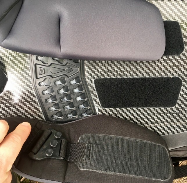 arc'teryx bora ar 63 - the "gridlock" adjusts the pack's shoulder straps both vertically...