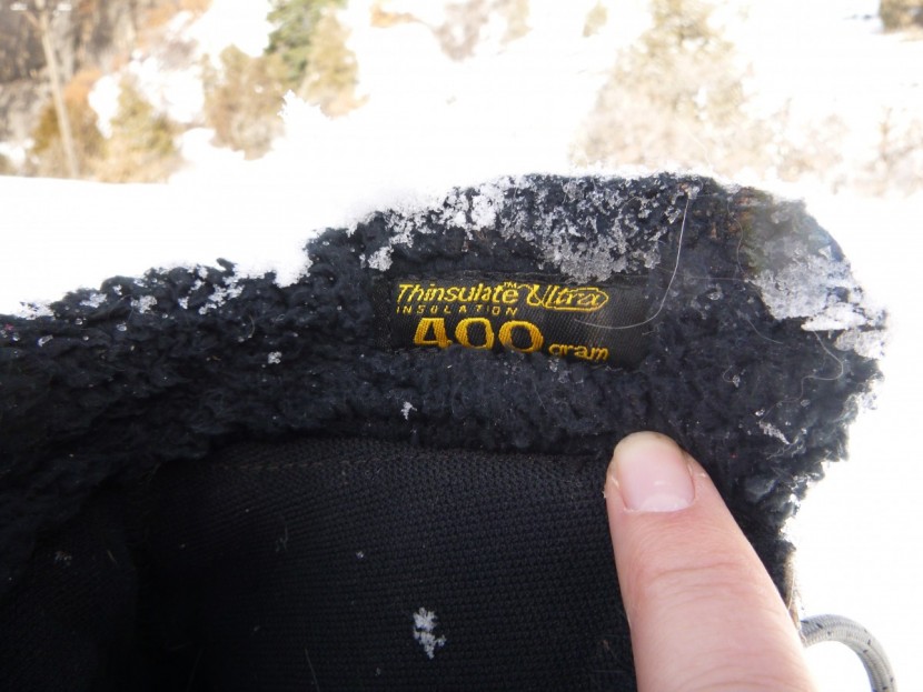 vasque pow pow iii ultradry - the 400g of thinsulate keeps toes toasty and warm on long winter days!