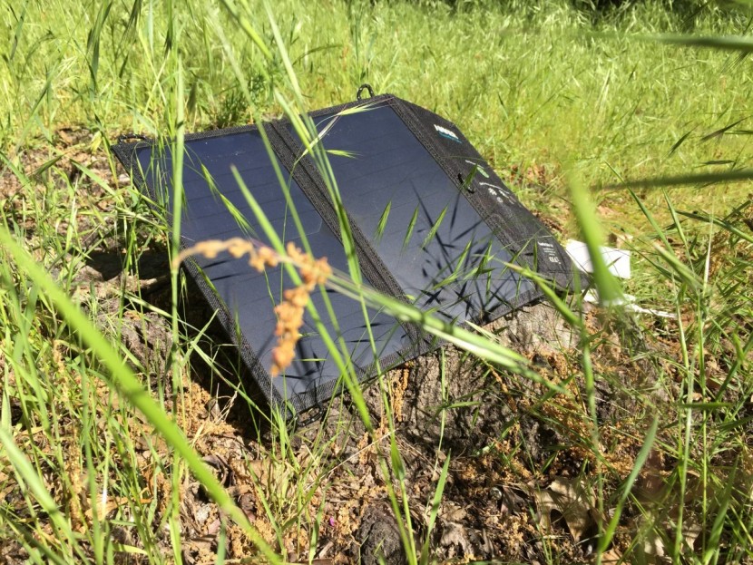 anker powerport lite 15w - small shadows, like these tall grasses, didn't get in the way of the...