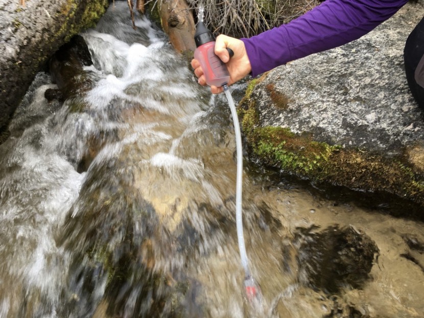 msr trailshot - the msr trailshot is a hand pump filter that you squeeze with your...