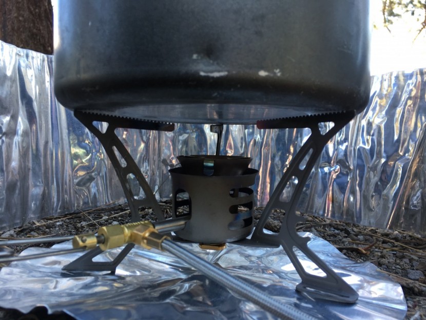 primus omnilite ti - the 7 inch spread of these pot supports accommodate all cookware.