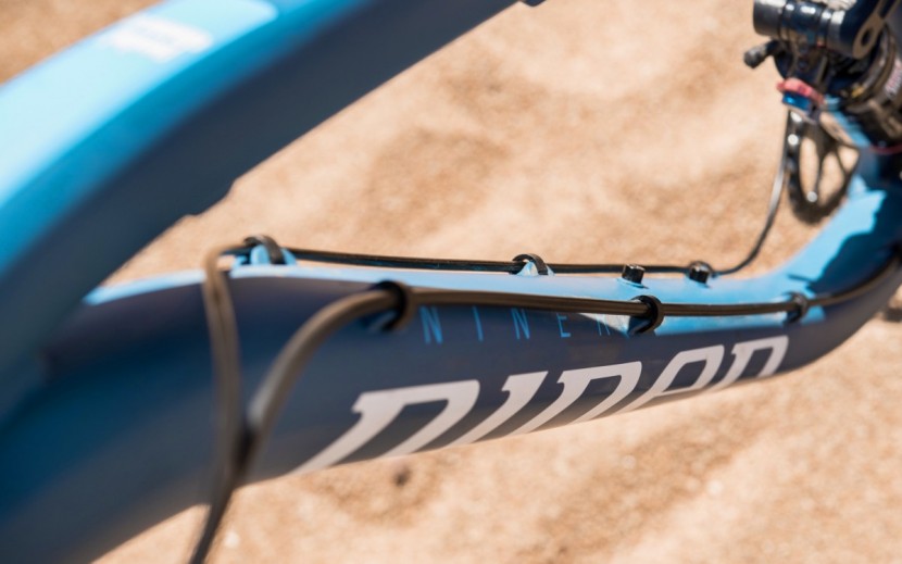 niner jet 9 1-star nx1 2017 - the niner's cable routing is sloppy and could hook a shoe or crank...