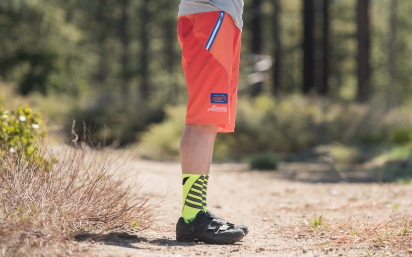 100% airmatic all mountain - the airmatic shorts have a nice below-the-knee cut for protection.