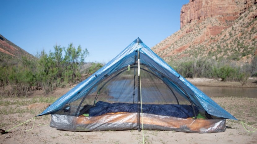 zpacks duplex 2 - double doors allow for easy access and exit by each person and help...