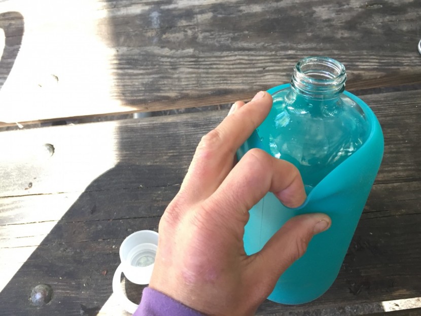 bkr glass - the removable silicone sleeve on the bkr bottle is difficult to...