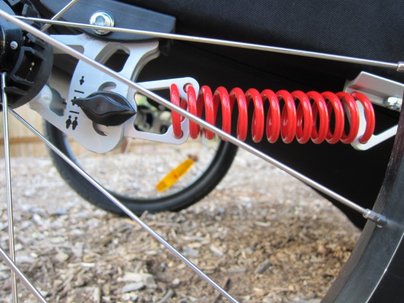 burley d'lite - 20" wheels and an adjustable suspension system make the d'lite easy...