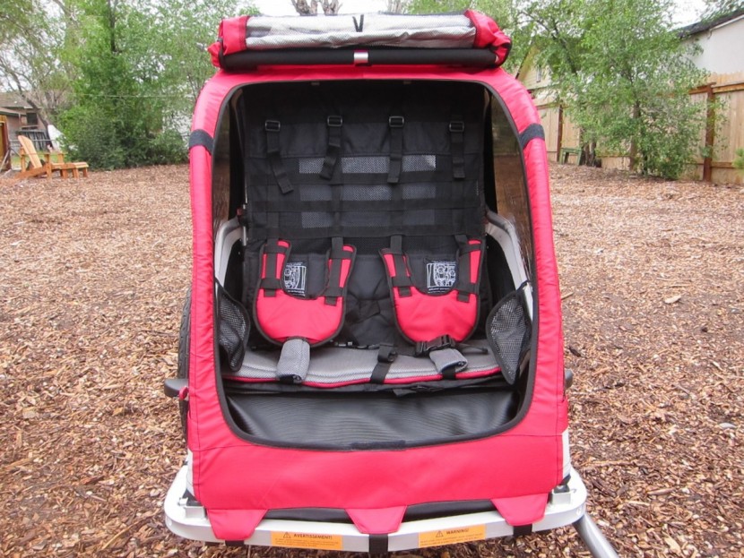 weehoo weego - with a solid roll cage, a well-padded interior and a secure harness...