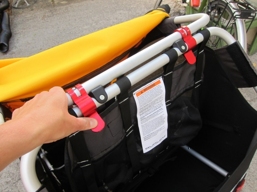 burley bee - the bee's frame comes together quickly and easily, but the c-clips...