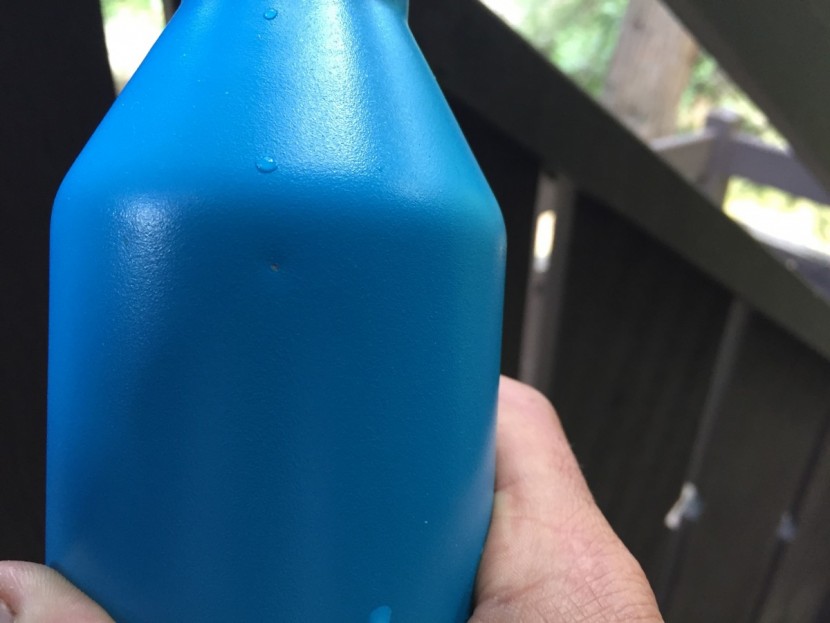 miir slate 27 - this small indentation occurred when we dropped the miir bottle onto...