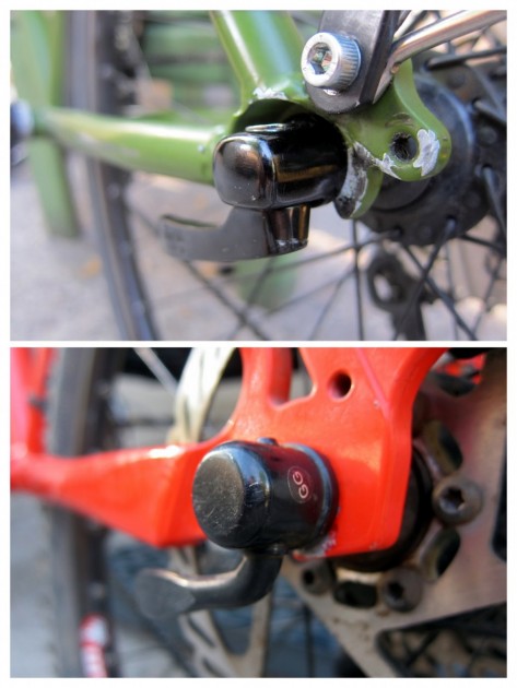 bike trailer - bikes with breezer-style dropouts (top) may not be able to...