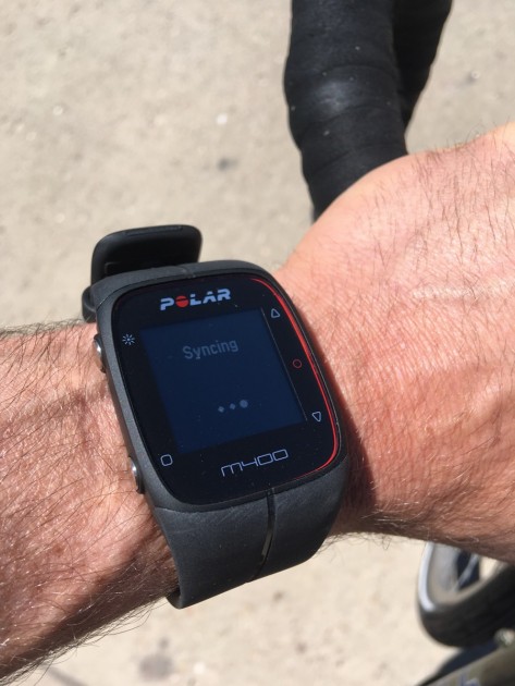 polar m400 - this is a common sight with the polar. it takes tens of minutes...