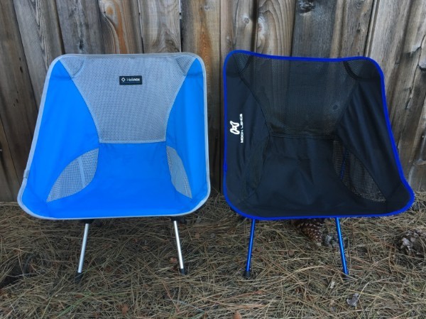 moon lence - with the helinox chair one and moon lence side-by-side, it's...