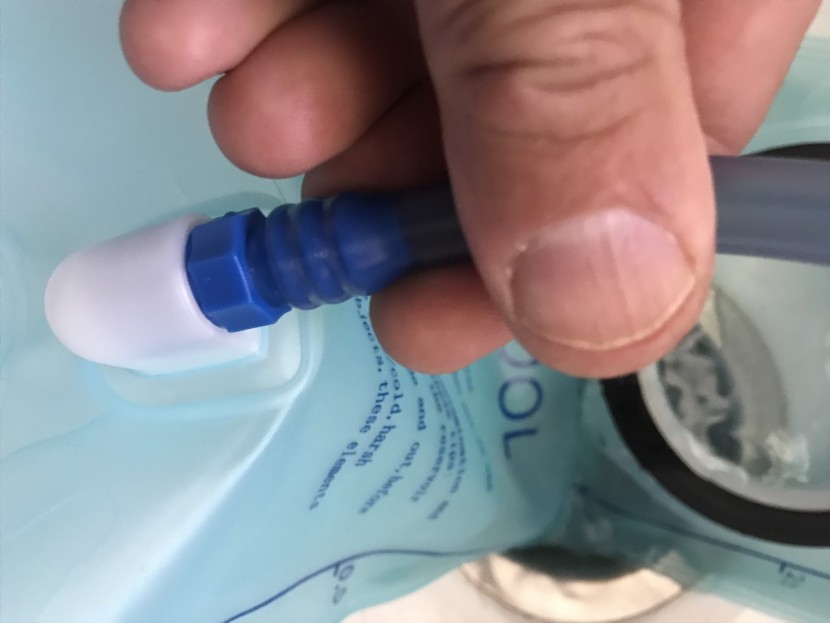 wacool 2l - the threaded fitting of the bladder/tube; just make sure it's tight!