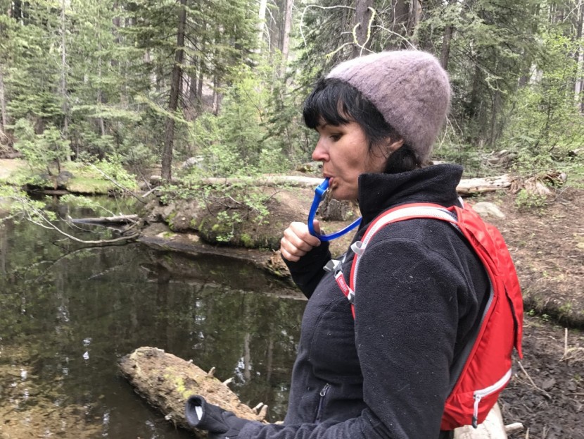 camelbak classic - easy drinking to be had with the crux system.