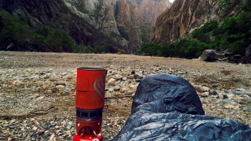 ultralight sleeping bag - the essence of ultralight: wild and remote vista, just enough warmth...