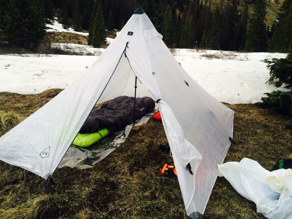 sea to summit ember ii - after a frigid night sleeping near this quilt's upper limit, we came...