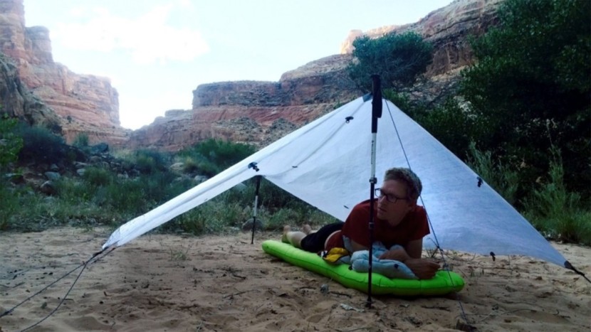 ultralight sleeping bag - we were surprised at how comfortable we were able to stay on this...