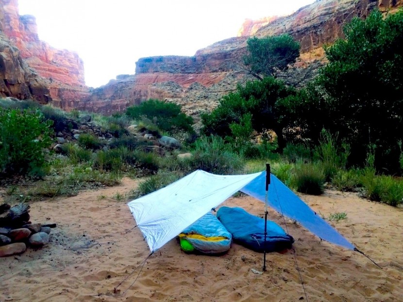 ultralight sleeping bag - in may in the dark canyon wilderness area in utah, we experience low...
