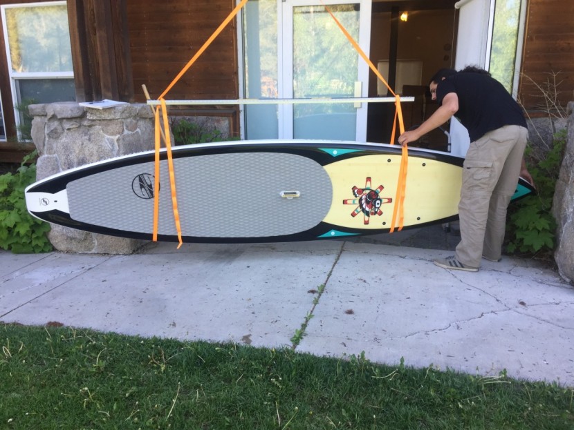 hard paddleboard - it takes creativity to weigh a fleet of sups.