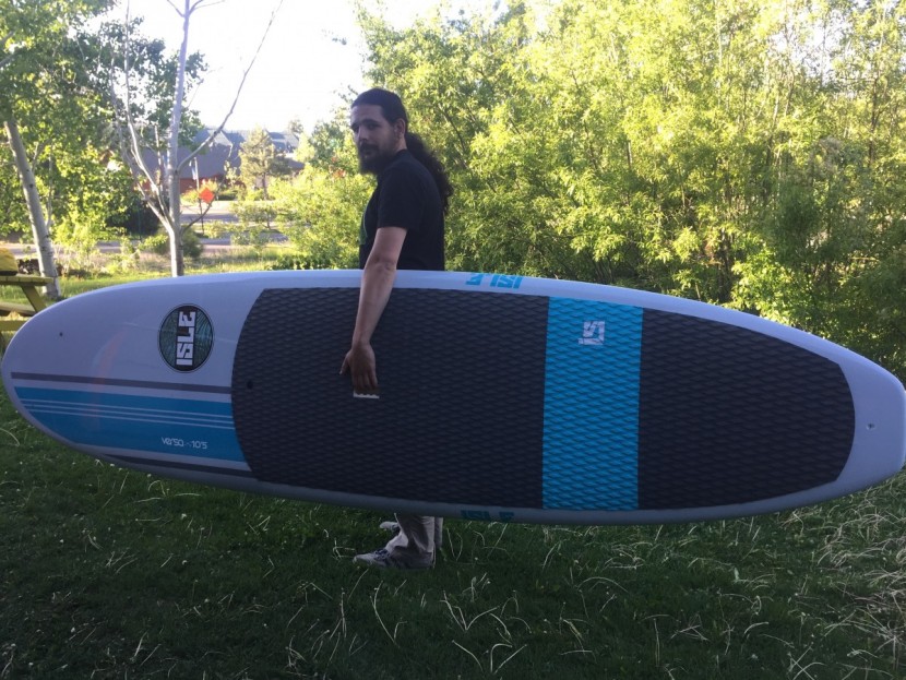 isle versa epoxy - we didn't hate carrying this board for short distances.