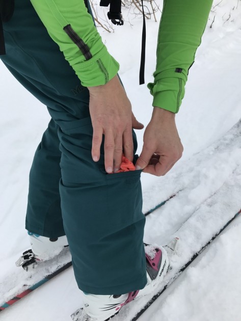 marmot skyline insulated - we weren't sure what to use this small calf pocket for, but it held...