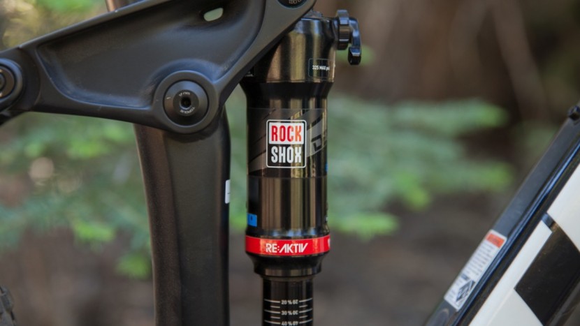 the rock shox deluxe with trek's re:aktiv tune was supple, but...