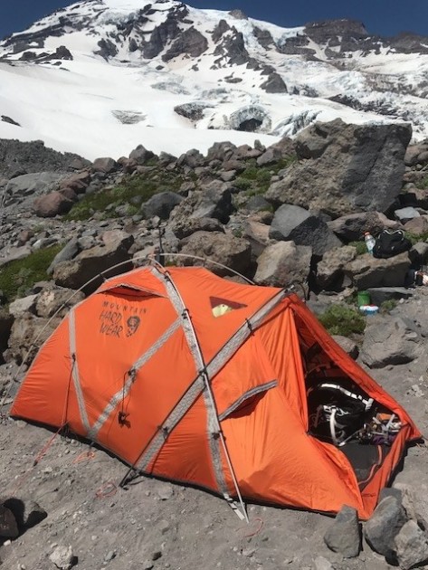 mountain hardwear ev2 - the mountain hadwear ev 2 pitches using external plastic. we found...