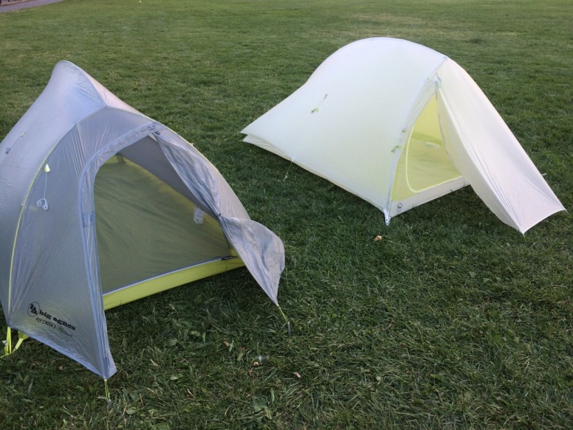 big agnes fly creek hv2 platinum - the new fly creek hv 2 platinum on the right, with the old fly creek...