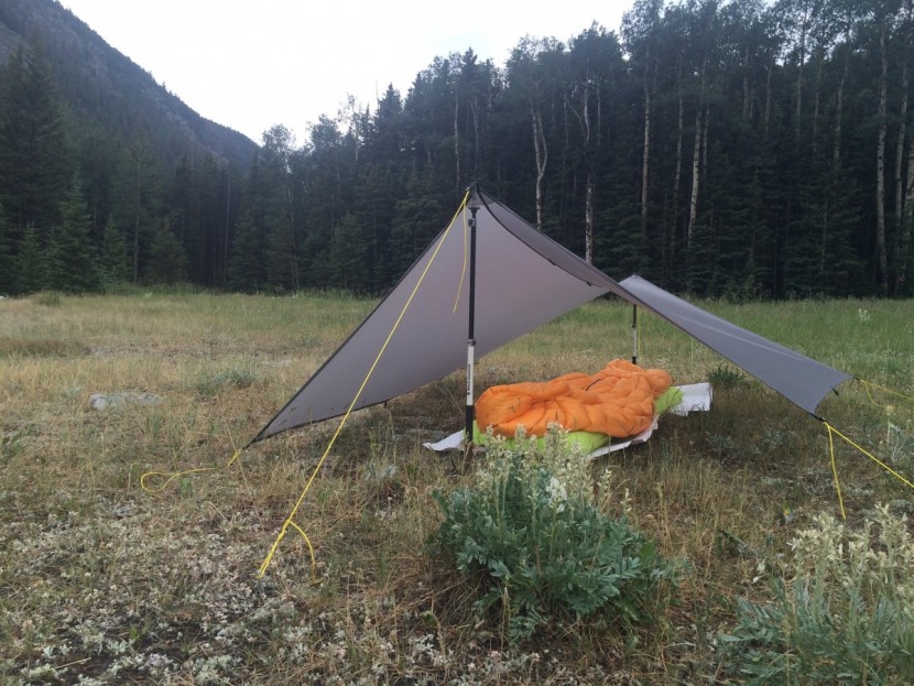 mountain laurel designs grace tarp duo - the catenary cut of the grace tarp means that it really only works...
