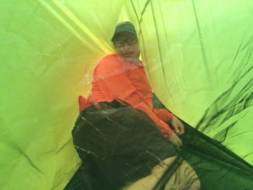 terra nova solar photon 2 - set up on a day of severe wind for testing this shelter was not well...