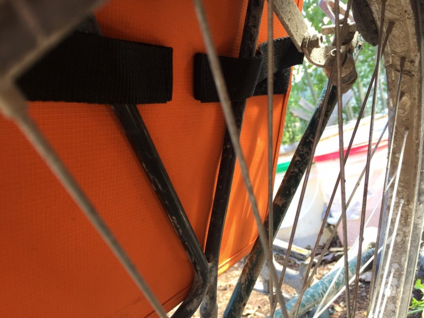 blackburn local cooler saddlebag - there isn't much to speak of in the way of attachment points on the...