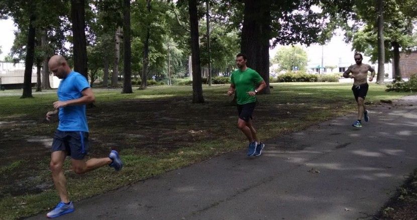 on cloud - the author (middle, on cloud) out comparing notes on some of our top...