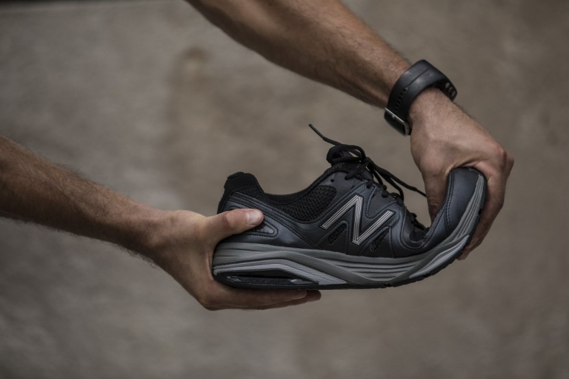 new balance 1540v2 - the blown rubber outsole provides limited upward flex and nearly...