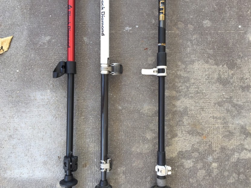 leki corklite dss antishock - lever locking mechanisms found on the black diamond trail back...