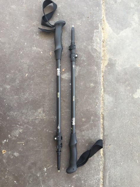 rei co-op passage - the rei passage trekking poles collapsed. as with many telescoping...