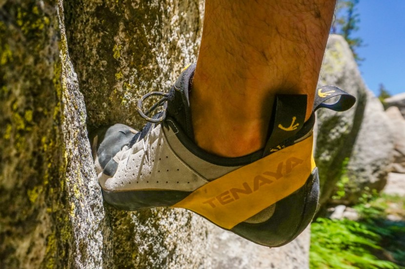 tenaya tarifa - though amazing for face climbing, the shoes hurt in our feet in hand...
