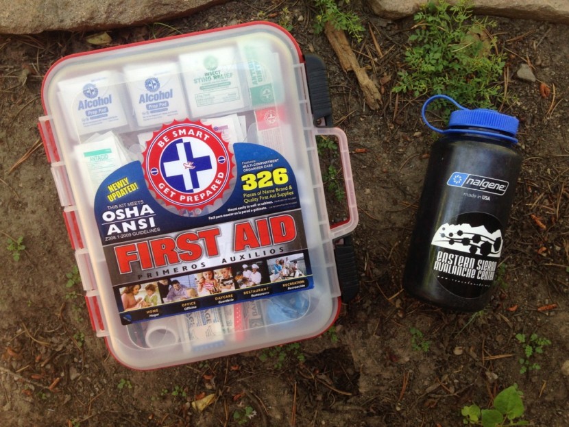 first aid kit - the be smart get prepared kit is not meant for the backcountry, so...