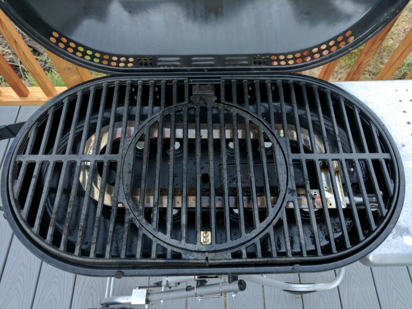 stok gridiron 1-burner - the circular section in the center of the grate is removable and...