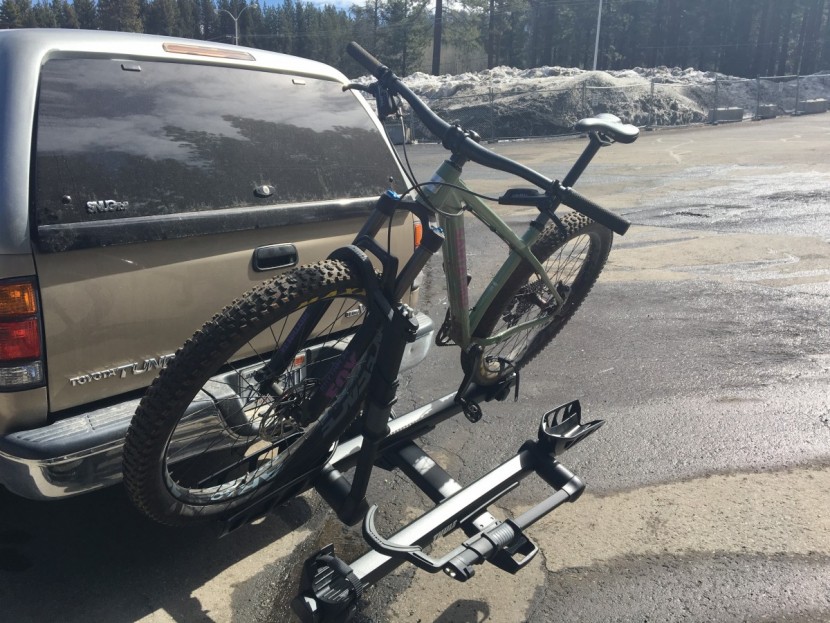 bike rack - the black finish on the thule t2 pro xt proved to be quite durable...