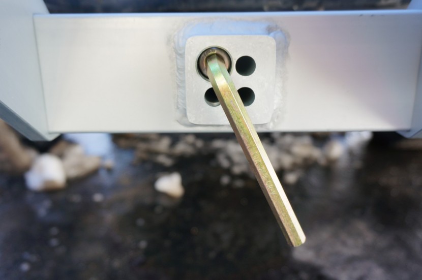 1up usa 2" heavy duty double - a special hex wrench with a hollow end is used to release the...