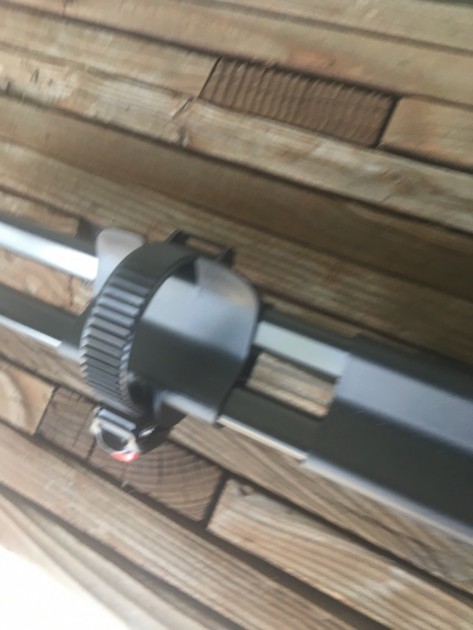 yakima front loader - a simple strap with a ratcheting buckle provides security for the...