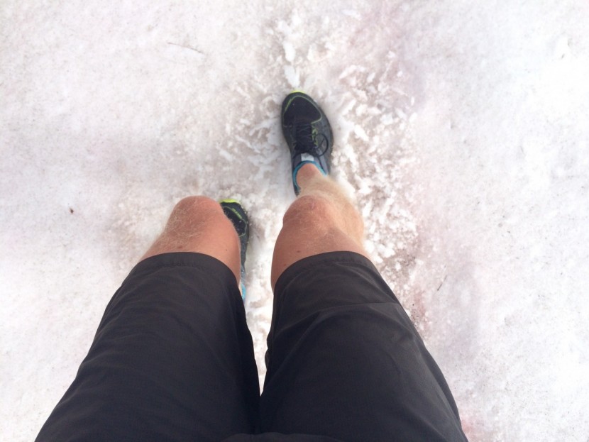 new balance vazee summit v2 - doing a little shoe-skiing (and selfie taking) while trying not to...