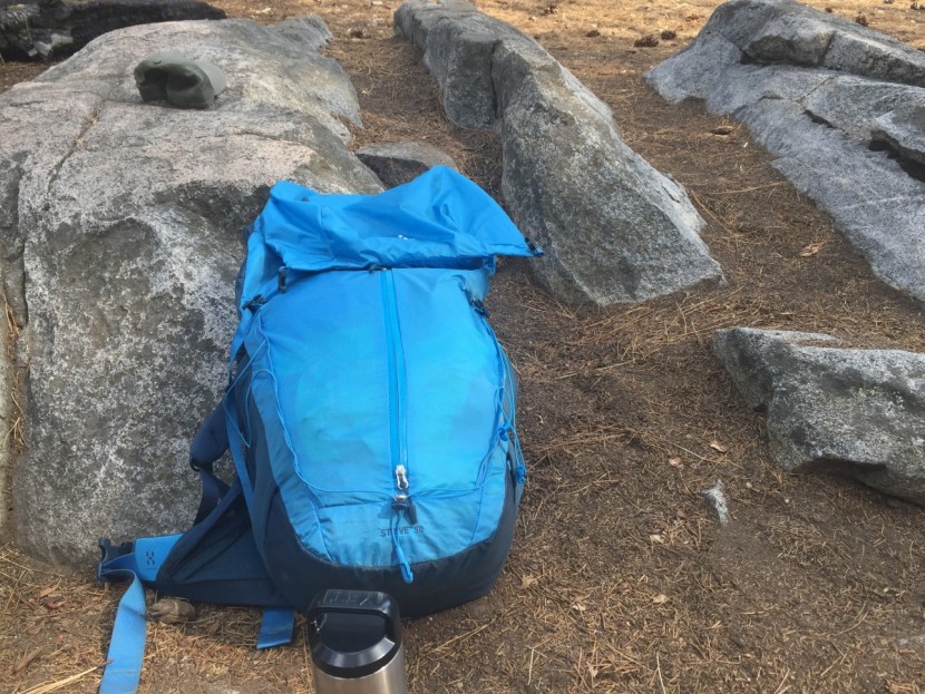 haglofs l.i.m. strive 50l - here, the strive 50 is used on a quick overnight trip, with a...