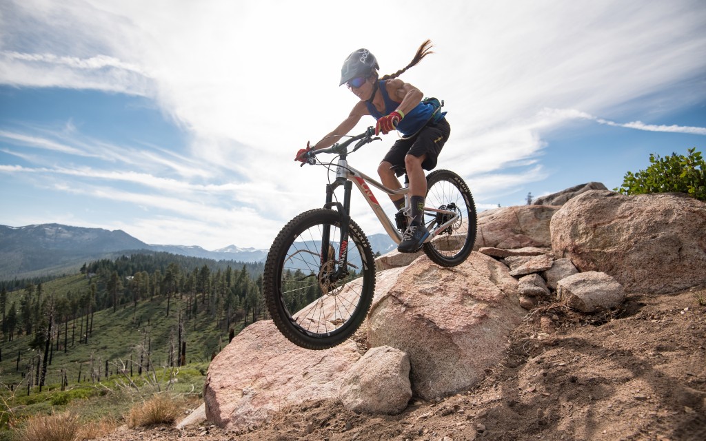 liv pique sx 1 2018 - the liv's high-end suspension is plush, yet supportive.