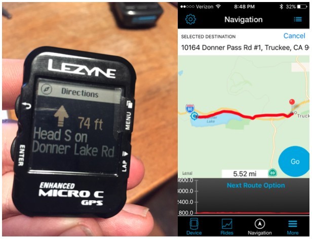lezyne micro color - the take me anywhere navigation feature of the micro c gps. the app...